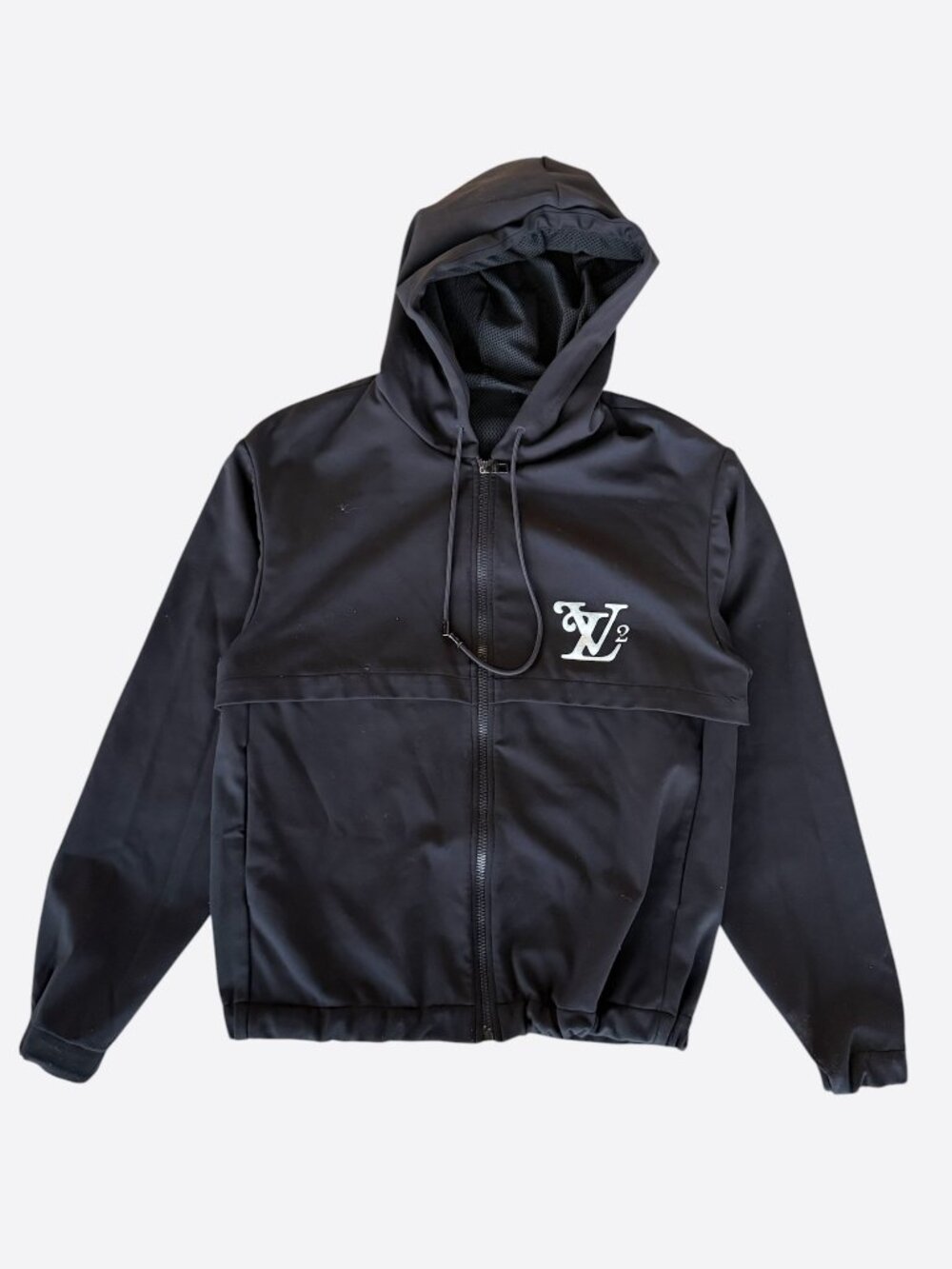 Louis Vuitton Nigo Black Logo Zip Up Windbreaker